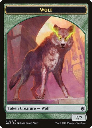 Wolf Token [War of the Spark Tokens] | Mindsight Gaming