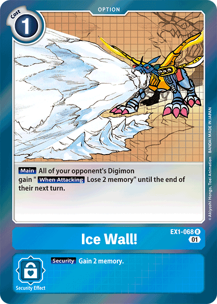 Ice Wall! [EX1-068] [Classic Collection] | Mindsight Gaming
