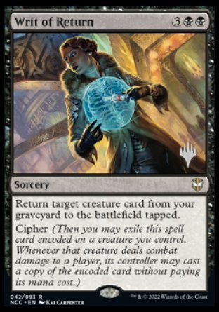 Writ of Return (Promo Pack) [Streets of New Capenna Commander Promos] | Mindsight Gaming