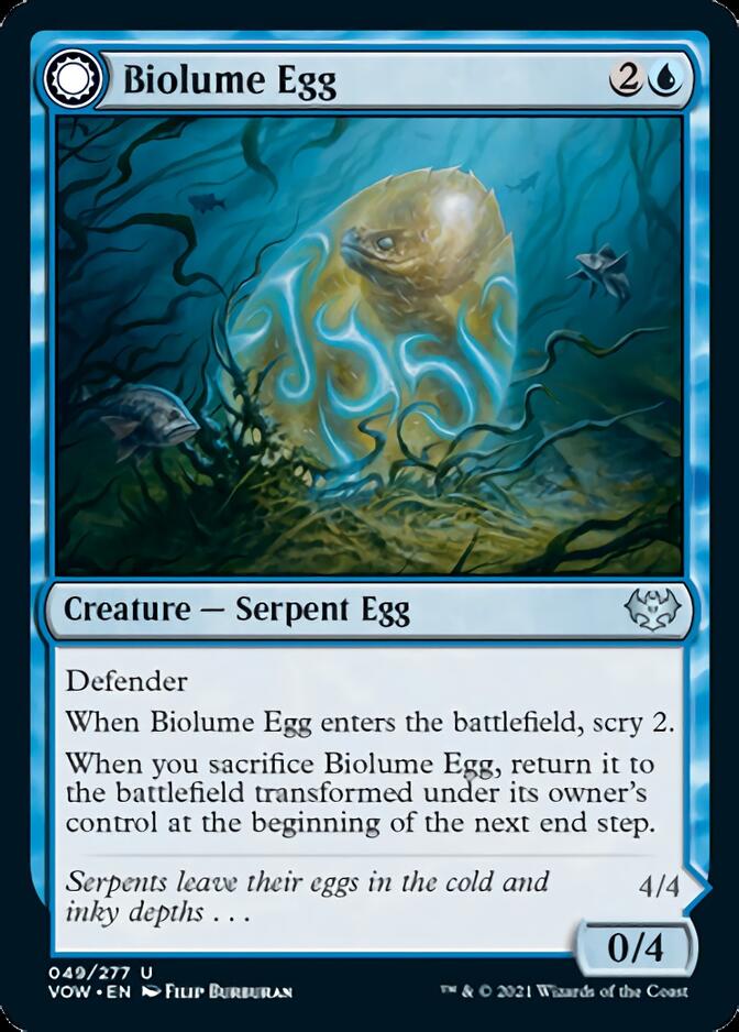 Biolume Egg // Biolume Serpent [Innistrad: Crimson Vow] | Mindsight Gaming