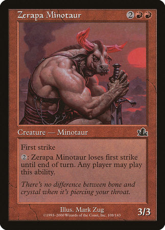 Zerapa Minotaur [Prophecy] | Mindsight Gaming