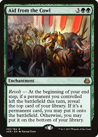 Aid from the Cowl [Aether Revolt] | Mindsight Gaming