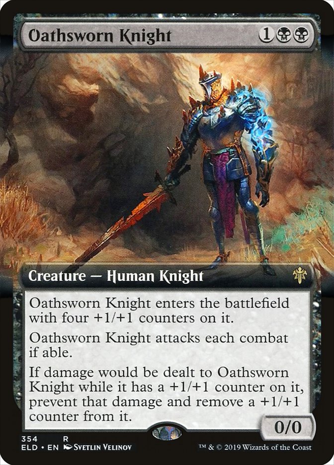 Oathsworn Knight (Extended Art) [Throne of Eldraine] | Mindsight Gaming