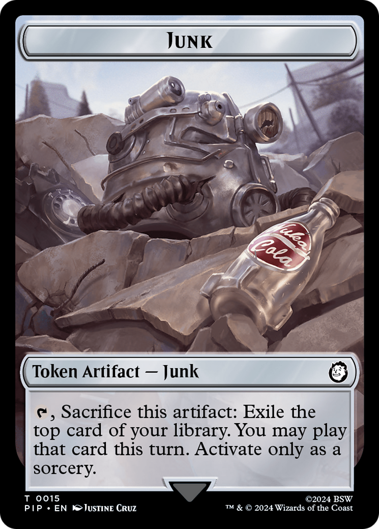 Junk // Robot Double-Sided Token [Fallout Tokens] | Mindsight Gaming