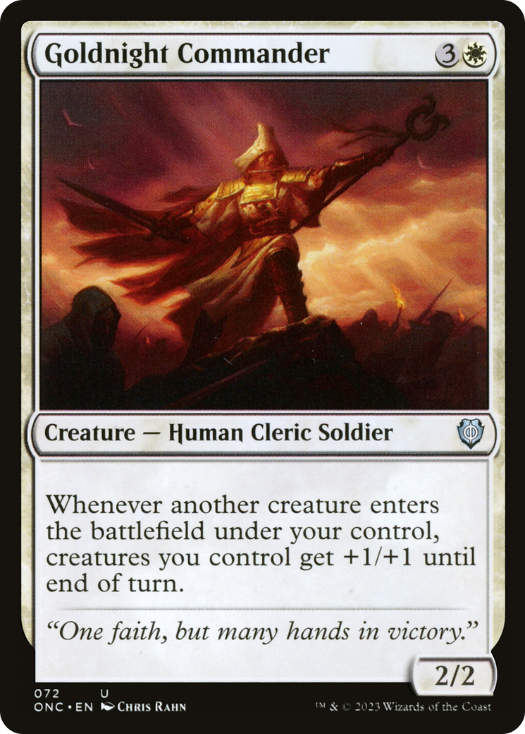 Goldnight Commander [Phyrexia: All Will Be One Commander] | Mindsight Gaming
