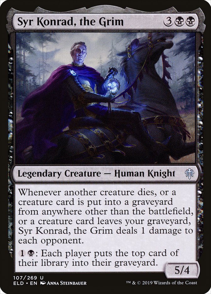 Syr Konrad, the Grim [Throne of Eldraine] | Mindsight Gaming