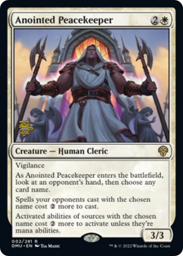 Anointed Peacekeeper [Dominaria United Prerelease Promos] | Mindsight Gaming