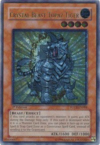 Crystal Beast Topaz Tiger (UTR) [FOTB-EN004] Ultimate Rare | Mindsight Gaming
