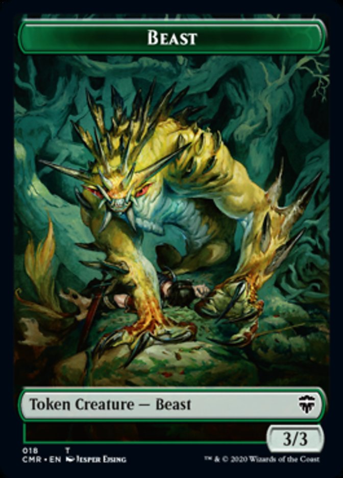 Beast (18) // Beast Token (19) [Commander Legends Tokens] | Mindsight Gaming