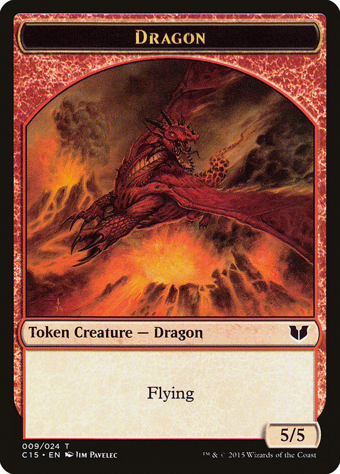 Dragon // Dragon Double-Sided Token [Commander 2015 Tokens] | Mindsight Gaming