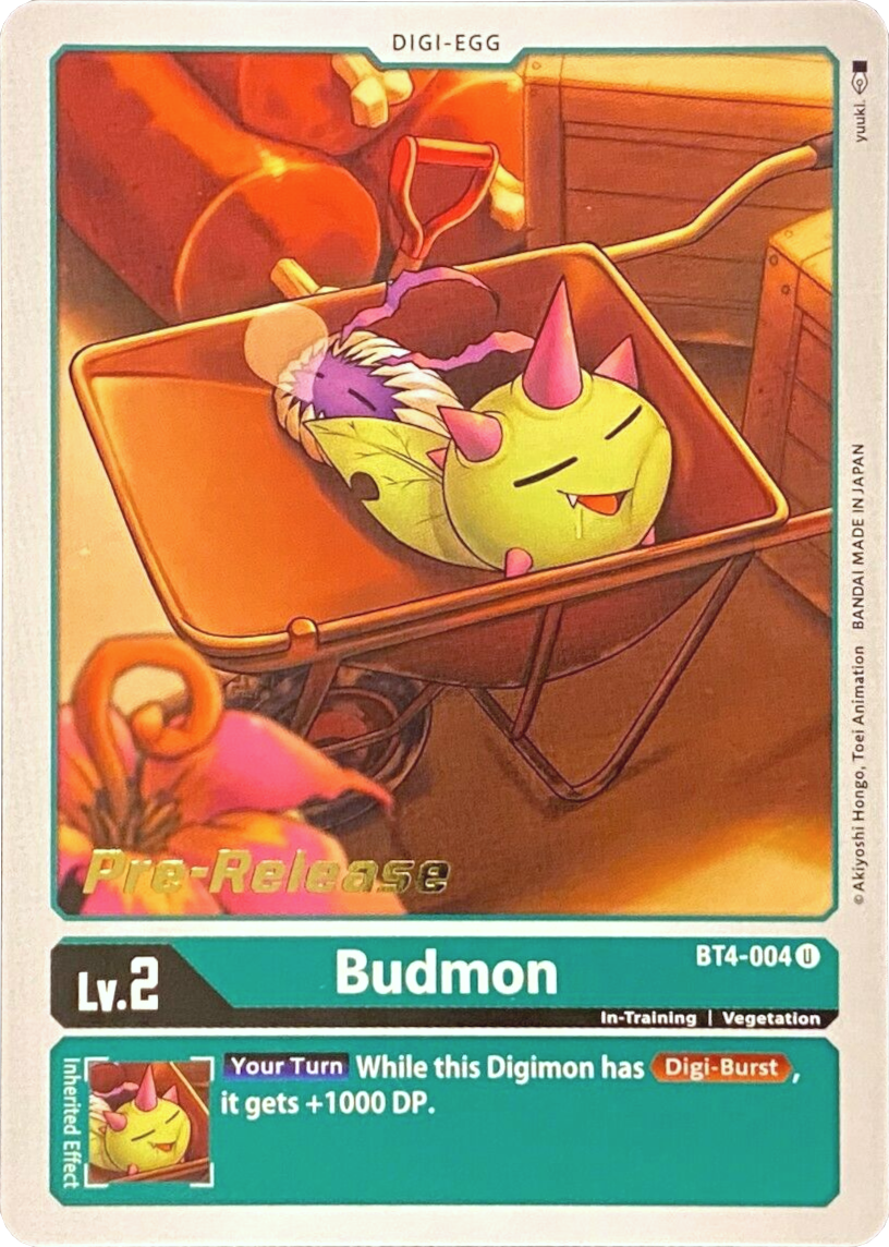 Budmon [BT4-004] [Great Legend Pre-Release Promos] | Mindsight Gaming