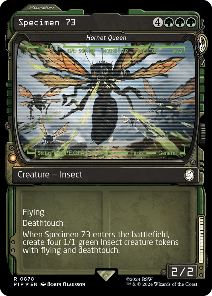 Specimen 73 - Hornet Queen (Showcase) (Surge Foil) [Fallout] | Mindsight Gaming