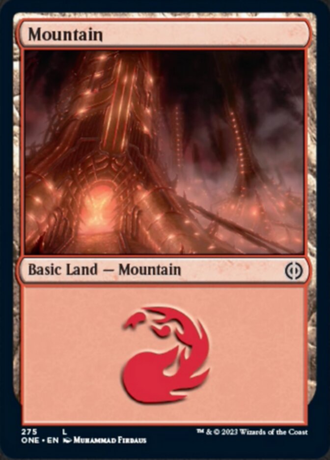 Mountain (275) [Phyrexia: All Will Be One] | Mindsight Gaming