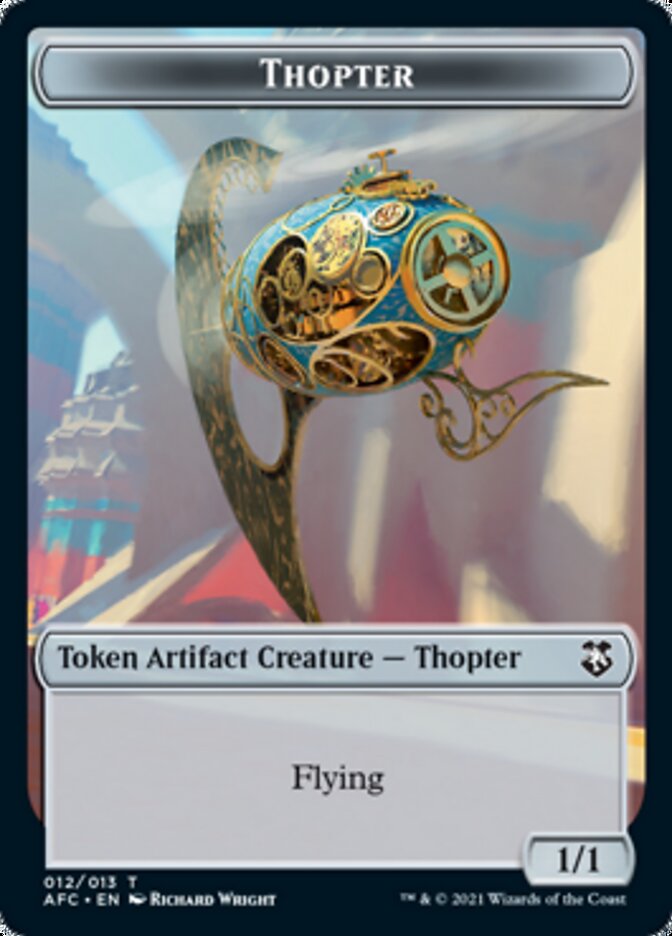 Thopter // Treasure Double-sided Token [Dungeons & Dragons: Adventures in the Forgotten Realms Commander Tokens] | Mindsight Gaming