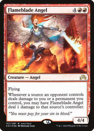Flameblade Angel [Shadows over Innistrad Promos] | Mindsight Gaming