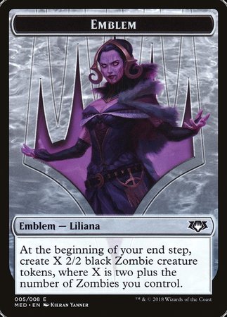 Emblem - Liliana, the Last Hope [Mythic Edition Tokens] | Mindsight Gaming