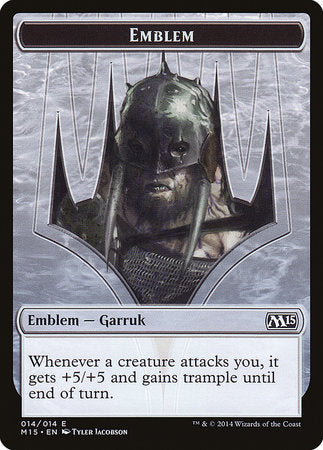 Emblem - Garruk, Apex Predator [Magic 2015 Tokens] | Mindsight Gaming
