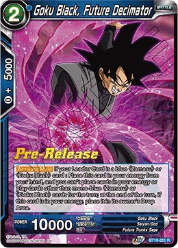 Goku Black, Future Decimator (BT10-051) [Rise of the Unison Warrior Prerelease Promos] | Mindsight Gaming