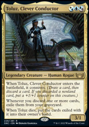 Toluz, Clever Conductor (Promo Pack) [Streets of New Capenna Promos] | Mindsight Gaming