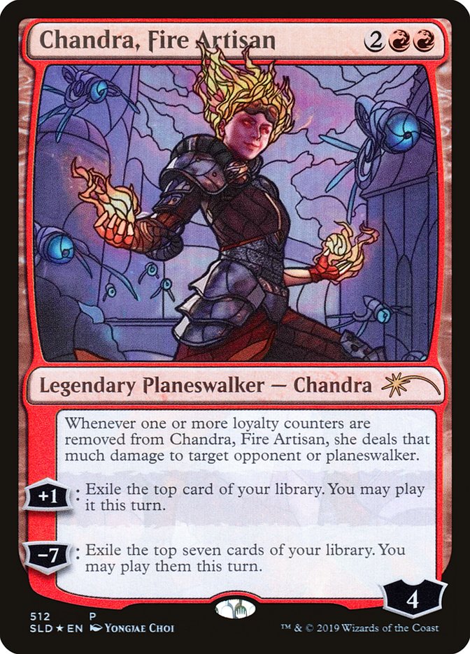 Chandra, Fire Artisan (Stained Glass) [Secret Lair Drop Promos] | Mindsight Gaming