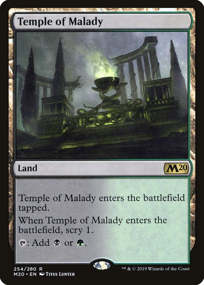 Temple of Malady [Core Set 2020] | Mindsight Gaming
