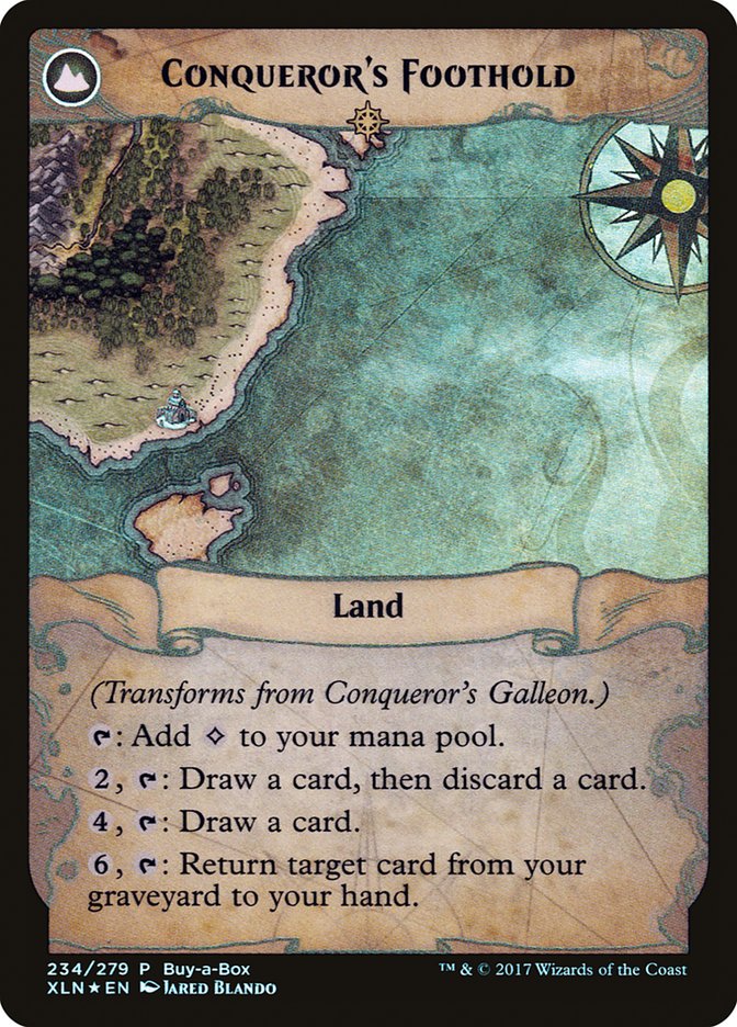 Conqueror's Galleon // Conqueror's Foothold (Buy-A-Box) [Ixalan Treasure Chest] | Mindsight Gaming