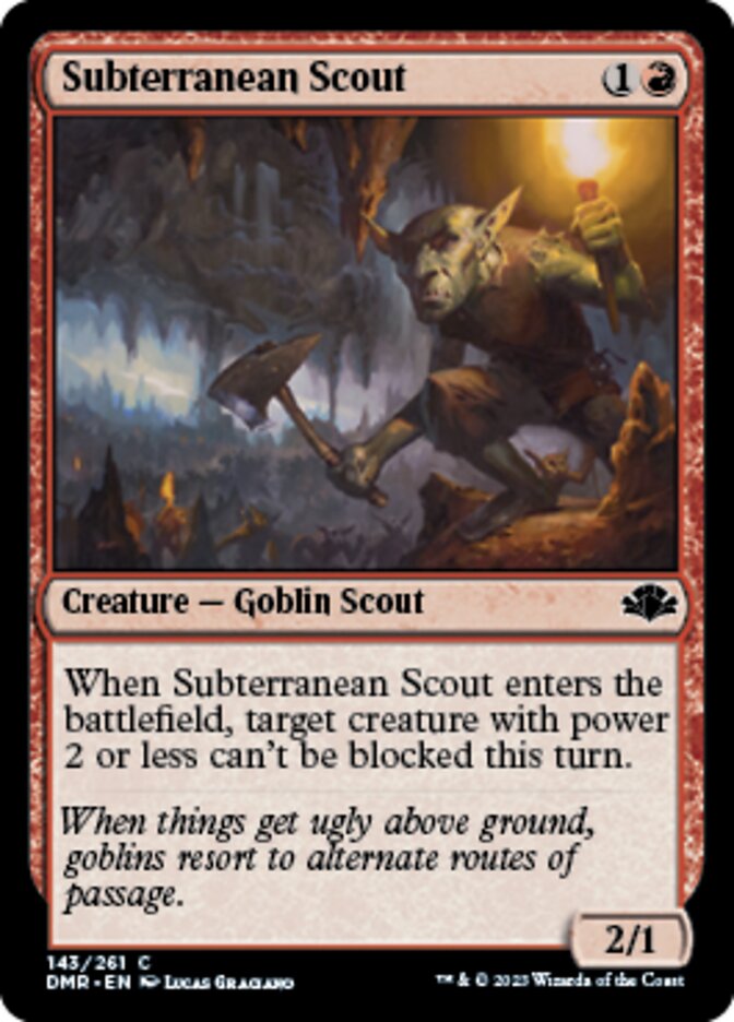 Subterranean Scout [Dominaria Remastered] | Mindsight Gaming