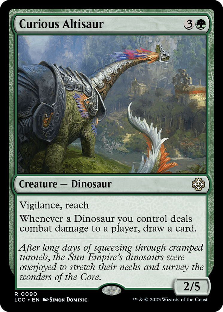 Curious Altisaur [The Lost Caverns of Ixalan Commander] | Mindsight Gaming