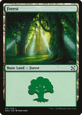 Forest (31) [Duel Decks: Elves vs. Inventors] | Mindsight Gaming
