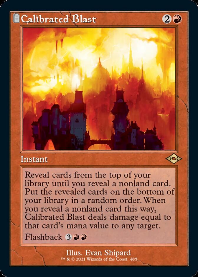 Calibrated Blast (Retro Foil Etched) [Modern Horizons 2] | Mindsight Gaming