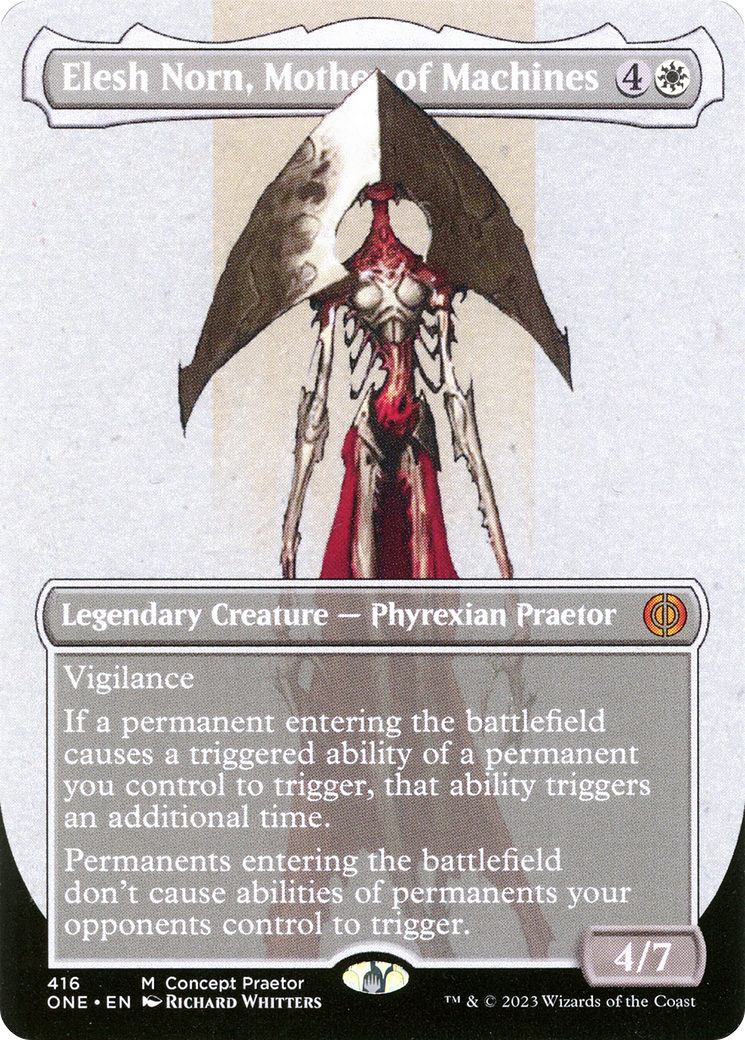 Elesh Norn, Mother of Machines (Borderless Concept Praetors) [Phyrexia: All Will Be One] | Mindsight Gaming
