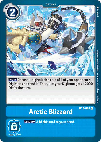 Arctic Blizzard [BT2-094] [Release Special Booster Ver.1.5] | Mindsight Gaming