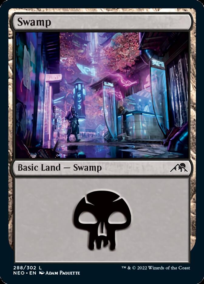 Swamp (288) [Kamigawa: Neon Dynasty] | Mindsight Gaming