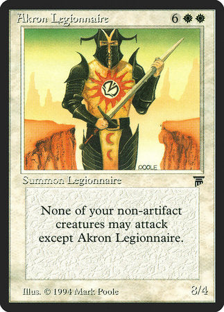 Akron Legionnaire [Legends] | Mindsight Gaming