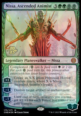 Nissa, Ascended Animist [Phyrexia: All Will Be One Prerelease Promos] | Mindsight Gaming