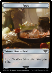 Smaug // Food (0023) Double-Sided Token (Surge Foil) [The Lord of the Rings: Tales of Middle-Earth Tokens] | Mindsight Gaming