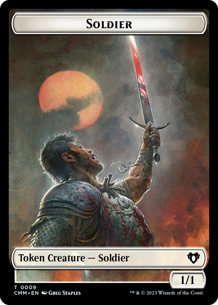 Soldier // Servo Double-Sided Token [Commander Masters Tokens] | Mindsight Gaming