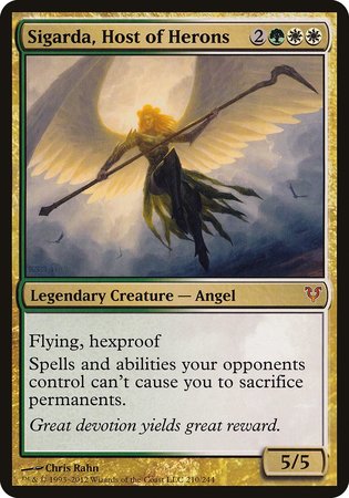 Sigarda, Host of Herons (Oversized) [Open the Helvault] | Mindsight Gaming