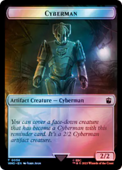 Copy // Cyberman Double-Sided Token (Surge Foil) [Doctor Who Tokens] | Mindsight Gaming