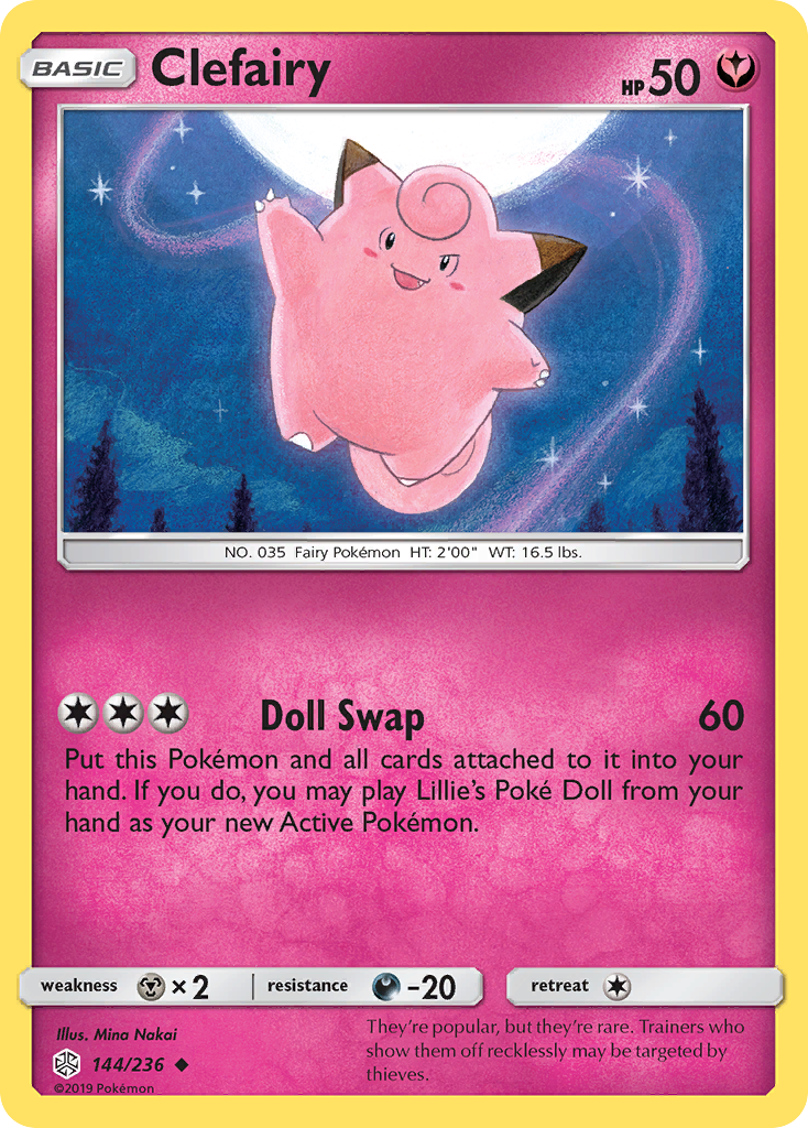 Clefairy (144/236) [Sun & Moon: Cosmic Eclipse] | Mindsight Gaming