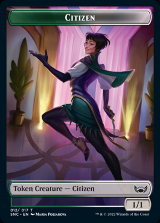Cat // Citizen Double-sided Token [Streets of New Capenna Tokens] | Mindsight Gaming