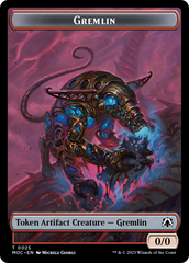 Treasure // Gremlin Double-Sided Token [March of the Machine Commander Tokens] | Mindsight Gaming