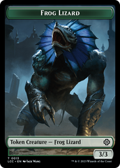 Frog Lizard // Merfolk (0003) Double-Sided Token [The Lost Caverns of Ixalan Commander Tokens] | Mindsight Gaming
