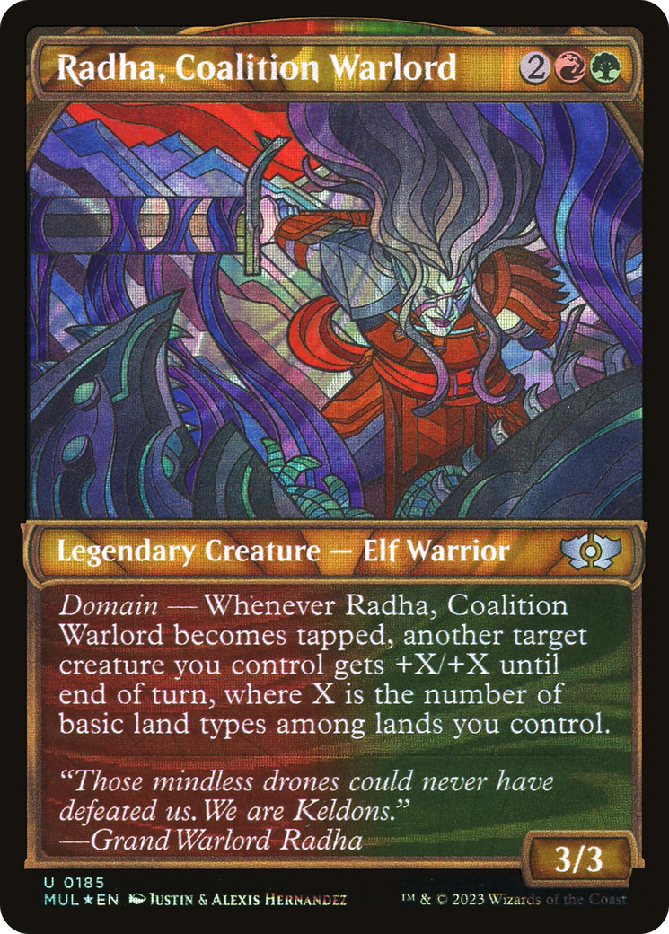 Radha, Coalition Warlord (Halo Foil) [Multiverse Legends] | Mindsight Gaming