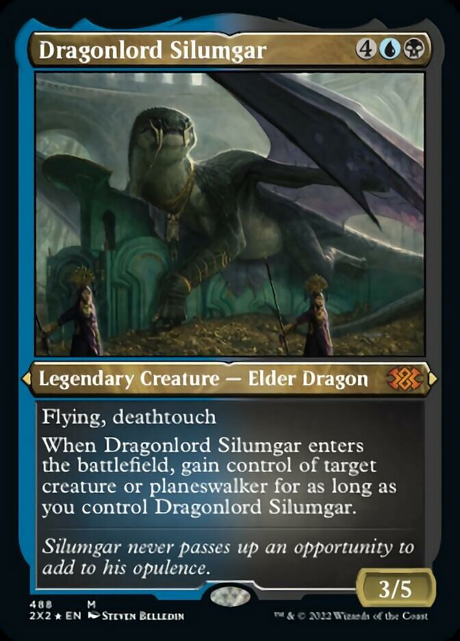 Dragonlord Silumgar (Foil Etched) [Double Masters 2022] | Mindsight Gaming