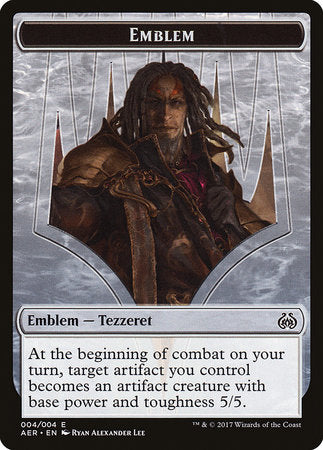 Emblem - Tezzeret the Schemer [Aether Revolt Tokens] | Mindsight Gaming