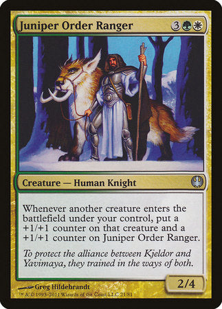 Juniper Order Ranger [Duel Decks: Knights vs. Dragons] | Mindsight Gaming