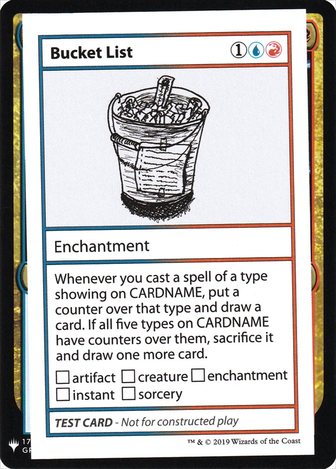 Bucket List [Mystery Booster Playtest Cards] | Mindsight Gaming