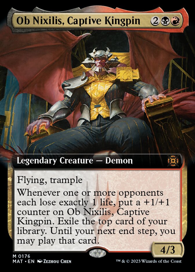 Ob Nixilis, Captive Kingpin (Extended Art) [March of the Machine: The Aftermath] | Mindsight Gaming