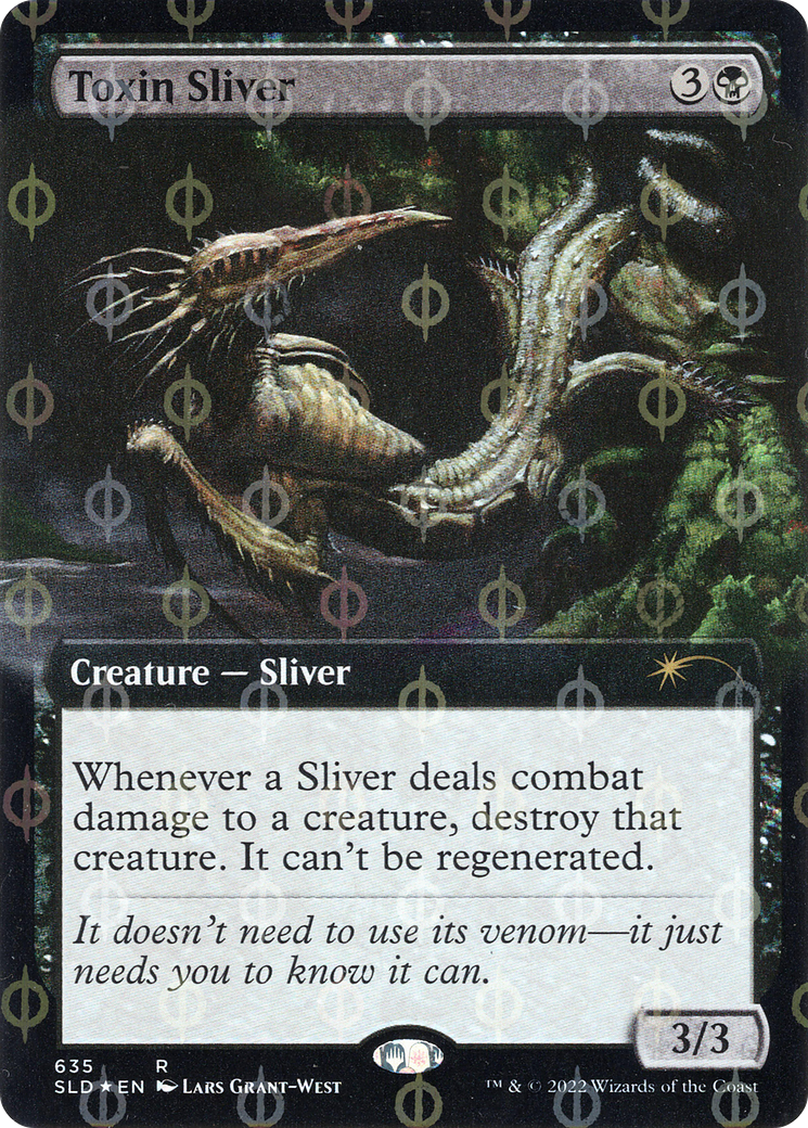 Toxin Sliver (Extended Art) (Step-and-Compleat Foil) [Secret Lair Drop Promos] | Mindsight Gaming